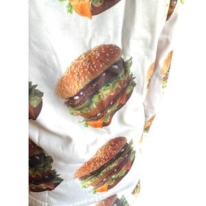 McDonalds Pajamas Bodysuit S/M Big Mac Zip Up Jumpsuit Rare Uber Eats New Tags